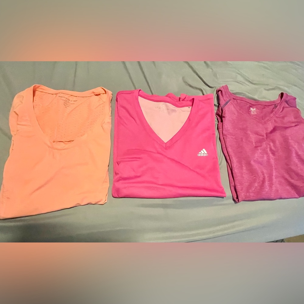 Lot of 3 exercise shirts